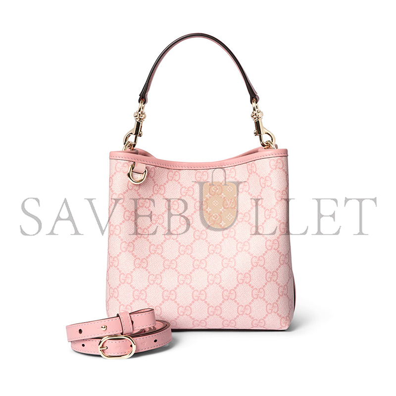 GUCCI GG EMBLEM SMALL BUCKET BAG 815118 (19*18*11cm) 